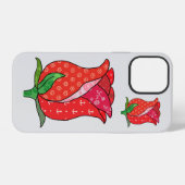 Musterrose iPhone hoesje (Achterkant horizontaal)