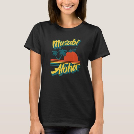 Musubi Hawaii Retro Style Aloha T-shirt (Voorkant)