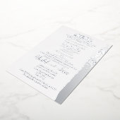 Musulman Arabe Anglais Mariage Carte Foil Invitati (Rotation)