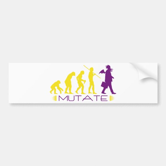 mutageen bumpersticker (Voorkant)