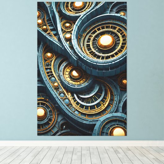 Mutant 1 Canvas Afdruk (Insitu (Houten vloer))