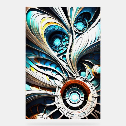 Mutant 5 acryl teken acryl bord (Voorkant)