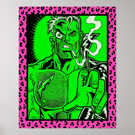Mutant Muscleman/Leopard Trim Poster (Voorkant)