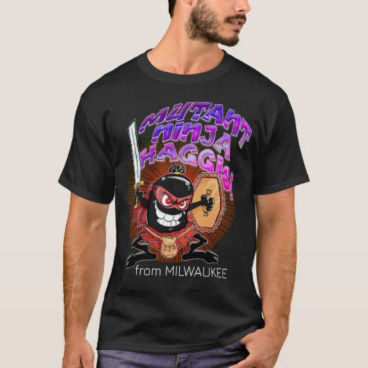 MUTANT NINJA HAGGIS T-SHIRT (Voorkant)