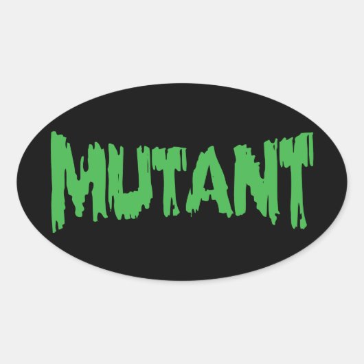 MUTANT OVALE STICKER (Voorkant)