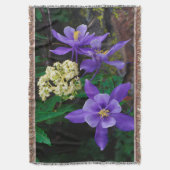 Mutante Aquilega-wildbloemen Deken (Voorkant Verticaal)