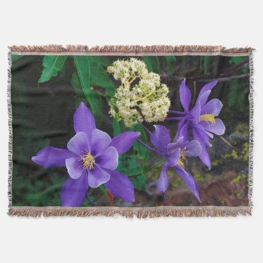 Mutante Aquilega-wildbloemen Deken (Voorkant)
