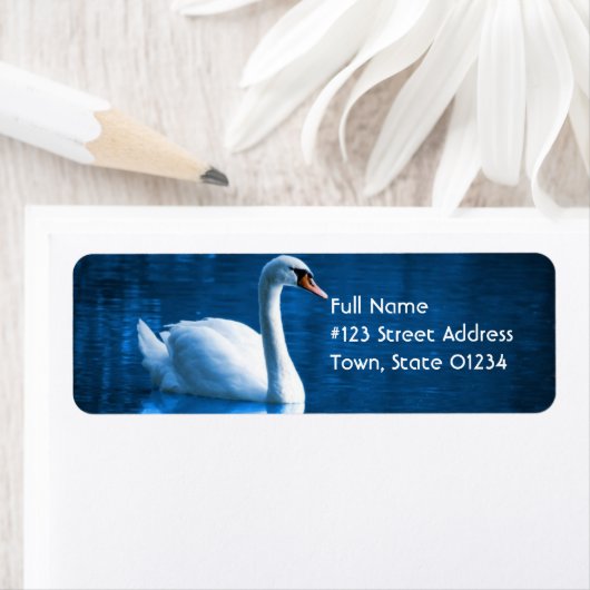 Mute Swan Étiquette (En situation)