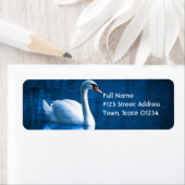 Mute Swan-mailinglabel Etiket (Insitu)