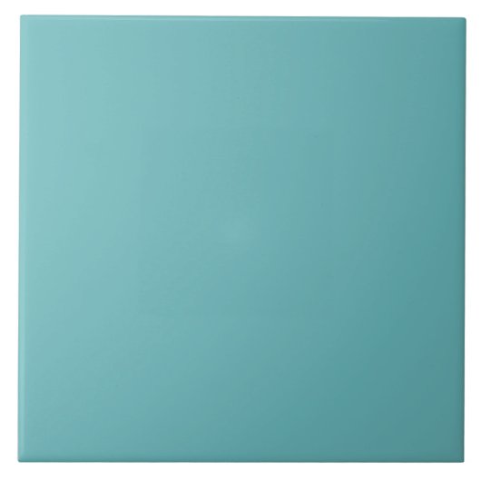 Muted Aqua Ceramic Tile Tegeltje (Voorkant)
