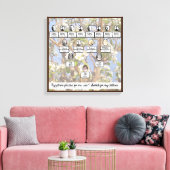 Muted Blossoming Family Tree Quote Canvas Afdruk (Insitu (Woonkamer))
