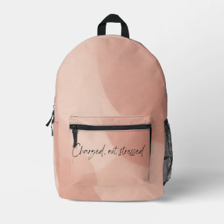 Muted blush and dusty rose AI Print Cut Sew Bag Bedrukte Rugzak