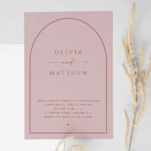 Muted Blush Pink Spring Wedding   Boogfoto + QR Kaart
