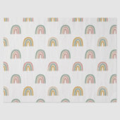 Muted boho rainbow scandi pattern  tissuepapier (Voorkant)