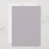 Muted Botanical Invitation Kaart (Achterkant)