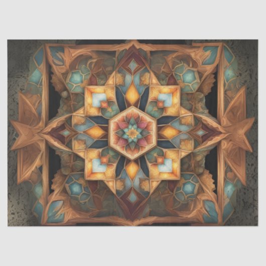 Muted Color Mandala decoupage Tissuepapier (Voorkant)