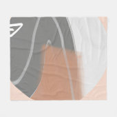 Muted earth tones sun minimalist art  fleece deken (Voorkant (Horizontaal))