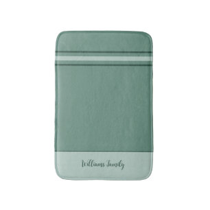 Muted Elegance - Ocean Blauwgroen Stripes Badmat