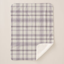 Muted Farmhouse Purple Plaid Baby Boy's Nursery