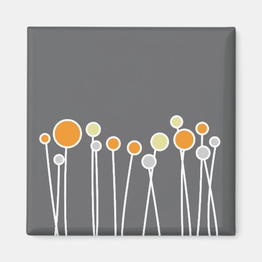 Muted Flowers Magnet - Mod-serie Magneet (Voorkant)