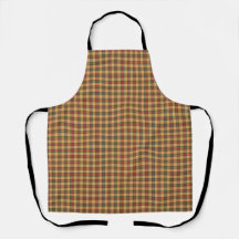 Muted Gold, Red, and Green Tartan Plaid