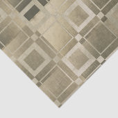 Muted Gold Squares Modern Geometric Glam Party Tissuepapier (Detail)