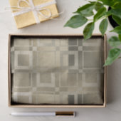 Muted Gold Squares Modern Geometric Glam Party Tissuepapier (Geschenk)