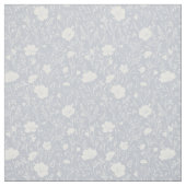 Muted Gray And White Wildflower Pattern Stof (Swatch)