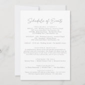 Muted Gray Simple Minimal Wedding Welcome Letter (Achterkant)