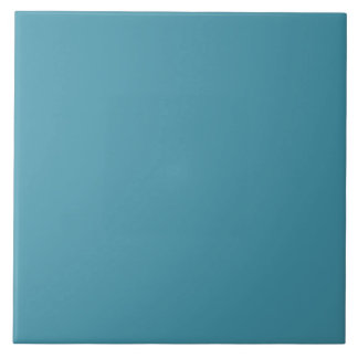 Muted Marine Blue Ceramic Tile. Tegeltje