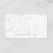 Muted Mauve Palm Print Loyalty Kaart (Achterkant)