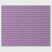 Muted Mulberry Glitter Style Horizontal Stripes Cadeaupapier (Vlak)