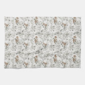 Muted Poinsettas Kitchen Towel Theedoek (Horizontaal)