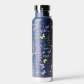 Muted rainbow butterflies, aangepaste naam Sophia Waterfles (Links)