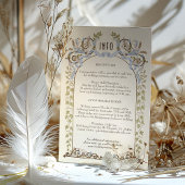 Muted Victorian Royal Mariage Détail de la carte É