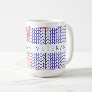"MUTILÉ DE GUERRE AMÉRICAIN" Grande Tasse Blanche