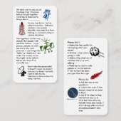 Mutisme sélectif Ensemble Garçon Carte de visite (Devant / Derrière)