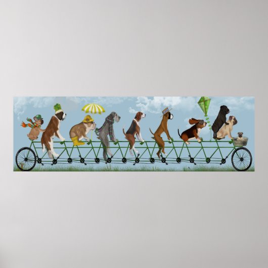 Mutley Crew op Tandem Poster (Voorkant)