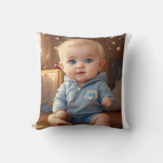 Muts Babylogo Kussen – Adoreerbare Kinderkamer & K (Voorkant)