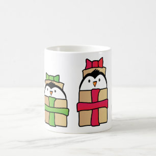 Muts kerst pinguïn mok