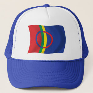 Muts met vlag van het Sami-volk Trucker Pet