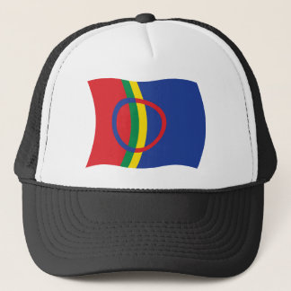 Muts met vlag van het Samische volk Trucker Pet