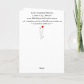 Muts-uil Kerstkaart met leuken Santa muts Kerstwen Feestdagen Kaart (Achterkant)