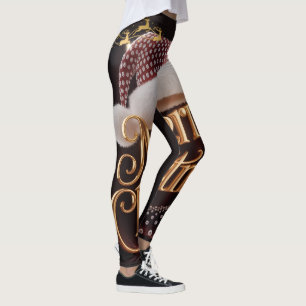 Muts van Kerstman & Typografie Leggings