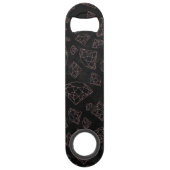 Mutsen roos goudglitter speed flessenopener (Achterkant)