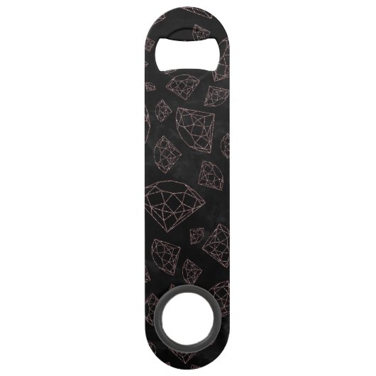 Mutsen roos goudglitter speed flessenopener (Voorkant)