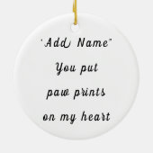 Mutt Keramisch Ornament (Achterkant)