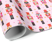 Muttcracker Christmas - Pink Dog Nutcrackers Cadeaupapier (Rol Hoek)