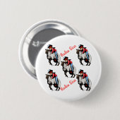 Mutton Busting Button Westerne Party Favors (Voorkant /achterkant)