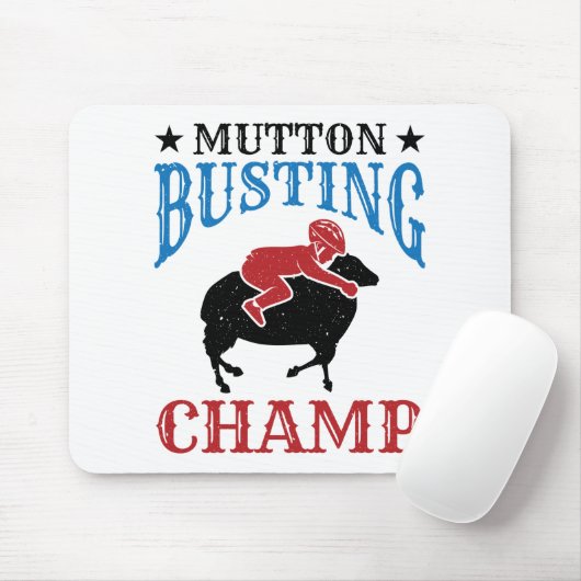 Mutton Busting Champ Sheep Riding Muismat (Met muis)